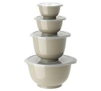 Rosti Margrethe Set de 4 Bols Mélangeurs en Plastique - 4 Couvercles Inclus - Saladiers Hermétiques - Saladiers Hermétiques - 0,25 litre, 0,5 litre, 1,5 litre et 3 litres, Humus