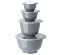 Rosti Margrethe Set de bols, Set de 8 bols à mélanger, avec 4 bols à mélanger et 4 couvercles, en plastique recyclable, 0,25 litre, 0,5 litre, 1,5 litre et 3 litres, Dusty Blue
