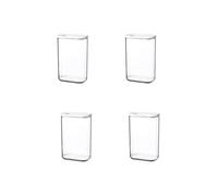 Rosti Mepal 106911030600 Modula Lot de 4 Boites de Conservation Plastique Transparent/Blanc 2000 ml