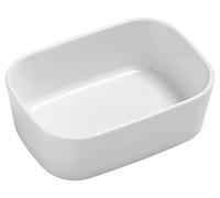 Rosti Modula - Plat Four Rectangulaire en Porcelaine - Petit Plat de Cuisson - Compatible Lave Vaisselle - 15 x 11 x 5 cm - Blanc