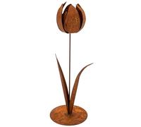 Rostikal De Rouille Métal Déco Tulipes, Fleur Décorative Rouille Noble - Rouille Noble, Taille 2