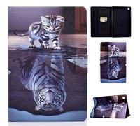 Rostsant Coque Lenovo Tab M10 FHD Plus Etui Housse de Protection avec Dormir/Réveiller Auto Pochette Tablette Intelligent pour Lenovo M10 FHD Plus 10.3 Pouces TB-X606X/TB-X606F Chat Tigre