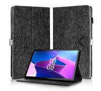 Rostsant Coque Lenovo Tab M10 Plus 3e génération 10.6" Housse TB-125F/TB-128F en Cuir PU Portefeuille Stand Support Etui Coque Protection Tablette für Lenovo Tab M10 Plus 3e génération 10.6- Noir