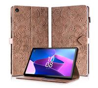 Rostsant Coque Lenovo Tab M10 Plus 3e génération 10.6" Housse TB-125F/TB-128F en Cuir PU Portefeuille Stand Support Etui Coque Protection Tablette für Lenovo Tab M10 Plus 3e génération 10.6- Marron