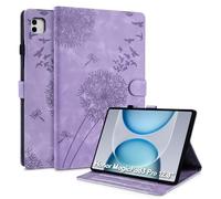 Rostsant Coque pour Honor MagicPad3 Pro 12.3/Honor MagicPad4 12.3 Pouces 2026 Pissenlit Housse en Tablette Cuir PU Protection pour MagicPad3 Pro Tablet Violet
