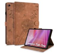Rostsant Coque pour Lenovo Tab One 8.7 Pouces 2025 Pissenlit Housse en Tablette Cuir PU Protection pour Lenovo Tab One 8.7 Pouces Tablet Brun