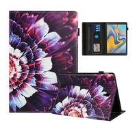 Rostsant Coque pour Samsung Galaxy Tab A 10,5 2018 Impression Graphique Housse en Tablette Cuir PU Protection pour Samsung Galaxy Tab A 10,5 Pouces 2018 SMT590/T595/T597 Fleur colorée