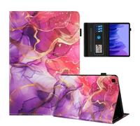 Rostsant Coque pour Samsung Galaxy Tab A7 Impression Graphique Housse en Tablette Cuir PU Protection pour Samsung Galaxy Tab A7 T500/T509/T505/T507 Marbre Rose doré