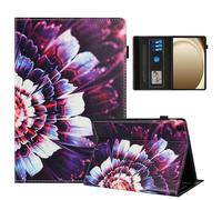 Rostsant Coque pour Samsung Galaxy Tab A9 Plus Impression Graphique Housse en Tablette Cuir PU Protection pour Samsung Galaxy Tab A9 Plus 11 Pouces 2023 Fleur colorée