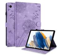 Rostsant Coque Samsung Galaxy Tab A8 10.5 Pouces Pissenlit Housse en Tablette Cuir TPU Cover Case Étui Housse de Protection pour Samsung Tab A8 2022 SM-X200/SM-X205 Violet