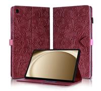 Rostsant Coque Samsung Galaxy Tab A9+ 11 Pouces en Cuir PU Portefeuille Stand Support Etui Coque Protection Tablette für Samsung Galaxy Tab A9+ 11 Pouces SM-X210/SM-X215/SM-X216 Rouge