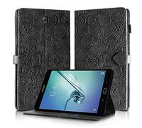 Rostsant Coque Samsung Tab S2 9.7" 2015/2016 Housse en Cuir PU Portefeuille Stand Support Etui Coque Protection Tablette für Samsung Galaxy Tab S2 9.7 Pouces SM-T810/T813/T815/T819 - Noir