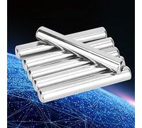Rosvola 6 Pièces Axe D'engrenage D'Arbre en 40 Mm X 6 Mm, Arbre en Acier Inoxydable, Ajustement Antidérapant en Acier 303 304 rectifié, Arbre de Longueur Découpable, Idéal pour les Pièces de Robot