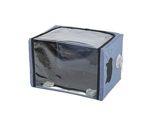 Rosvola 61x40x46cm Boîte D'atomisation pour Animaux pour Propriétaires d'animaux et Cliniques Vétérinaires Traite Les Affections Respiratoires en Toute Sécurité Pliable éConomiser