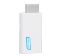 Rosvola Adaptateur D'interface Multimédia Wii vers HD, Convertisseur de Haute qualité avec Port 3,5 Mm pour Jeux et Utilisation Multimédia - ABS - 1 Pièce (White)