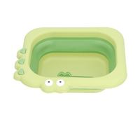 Rosvola Baignoire pour bébé à Rinçage Propre, Conception Pliable et Portable pour un Lavage Facile du Nourrisson, Légère et Colorée pour les Nouveau-nés et les Tout-petits (GREEN)