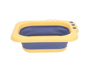 Rosvola Baignoire pour bébé à Rinçage Propre, Conception Pliable et Portable pour un Lavage Facile du Nourrisson, Légère et Colorée pour les Nouveau-nés et les Tout-petits (YELLOW)