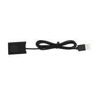 Rosvola Batterie Factice pour Appareil Photo, Adaptable aux Caméras NP | Alimentation USB continue, construction en métal et plastique, coupleur USB DC polyvalent DK X1 pour vlogging et streaming