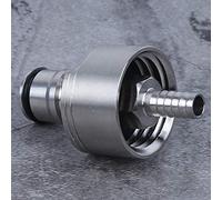 Rosvola Bouchon de Carbonatation de 5/16 Pouces, Outil de Remplissage de Bouteille à Contre-pression en Acier Inoxydable avec Verrouillage à Bille de Type 2 Joints Toriques, Idéal pour le Nettoyage
