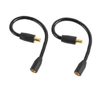 Rosvola Câble Adaptateur MMCX vers A2DC, Compact et Durable pour la Connexion des écouteurs, Paquet de 2 en Cuivre sans Oxygène