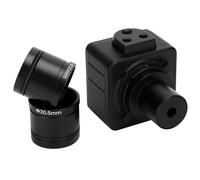 Rosvola Caméra Microscope USB 5MP HD CMOS, Oculaire Numérique pour l'enseignement de la Biologie, L'inspection des Bijoux