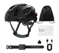 Rosvola Casque Intelligent avec Caméra 1080P, pour Cyclisme Urbain (Black)