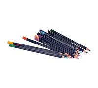 Rosvola Crayons Aquarelle de Haute qualité, Ensemble D'artiste avec 24 Crayons de Couleur Solubles dans L'eau pour Enfants, Peinture et Design en Bois Massif (12 couleurs)