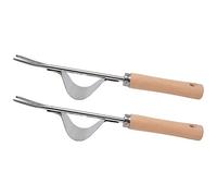 Rosvola Désherbeur de Jardin Manuel, Outil de Jardinage avec Manche en | Acier inoxydable, Prise en main confortable, Idéal pour le désherbage du jardin, Efficace pour les chardons et les pissenlits