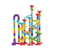 Rosvola Ensemble de Blocs de Construction de Piste de Balle pour Les Tout-Petits, Jouets Empilables D'éducation Précoce Colorés 113 Pièces