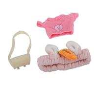 Rosvola Ensemble de Vêtements en Peluche Canard pour Le Bricolage Amusant - Accessoires de Canard en Peluche Mignons pour Enfants - Matériau en Lavable et Doux pour la Peau - Comprend Un Bandeau et