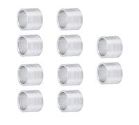 Rosvola Entretoise en Alliage D'aluminium 10 Pièces, Raccords de Support D'entretoise Ronds Légers Non Filetés pour Support Structurel, Adaptés aux Roulements de 10 Mm (8 millimètres)