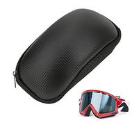 Rosvola Étui pour Masque de Ski, Rangement en Cuir PU Léger | Résistant aux rayures, durable, fermeture à glissière, design élégant, pour lunettes de ski, lunettes de soleil