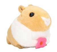 Rosvola Jouet en Peluche Hamster Mécanique pour Enfants, Queue Rotative Douce et Vive pour la Décoration de la Maison, 11x14x11cm