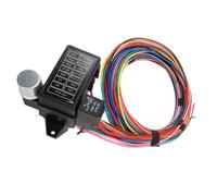 Rosvola Kit de Faisceau de Câbles à 14 Circuits, Faisceau Universel Robuste, Connexion Stable de Protection électrique pour Voitures Classiques, Hot Rods et Rats