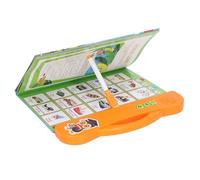 Rosvola Livre Sonore d'apprentissage, Jouet Interactif éducatif pour Enfants de 3 Ans et Léger, Taille de Voyage 25x23.5cm (Orange)