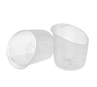 Rosvola Lot de 2 Gobelets Doseurs pour bébé en Plastique Transparent sans Odeur pour Mesurer les Médicaments et le Lait en Poudre