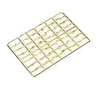 Rosvola Maison de Poupée Lettres Chiffres Ensemble Bricolage Décoration Miniature pour 1/12 échelle Maison de Poupée Accessoires Plastique 10x6.5 Cm (Gold)