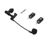 Rosvola Microphone d'instrument sans Fil 2,4 G pour Violon, Violoncelle, Guitare, Système de Micros Longue Distance 2,4 G, Micro à Condensateur à Pince pour Groupe de Performance sur Scène