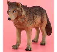 Rosvola Mini Décoration de Loup de Simulation de Modèle Animal pour Jeu éducatif et Décoration Intérieure, Plastique Réaliste et, Parfait pour Les Enfants et Les Amoureux des Animaux (Grand Loup