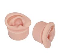 Rosvola Modèle D'oreille pour Pratique de Perçage pour Débutants (Couleur | Matériau en silicone souple, conception réutilisable, pratique pour présenter des boucles d\'oreilles, adapté aux écoles et
