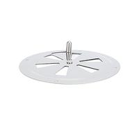 Rosvola Plaque de Ventilation de Cabine en Acier Inoxydable, Persienne Ronde Adaptée au Couvercle de Ventilation pour Bateaux Marins, Yachts, Camping-Cars, Durable, Résistant à la Rouille, 1 Paquet