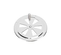 Rosvola Plaque de Ventilation de Cabine en Acier Inoxydable, Persienne Ronde Adaptée au Couvercle de Ventilation pour Bateaux Marins, Yachts, Camping-Cars, Durable, Résistant à la Rouille, 1 Paquet