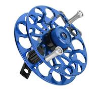 Rosvola Portable Fishing Wind Fire Wheel, Durable Metal Design (Blue)