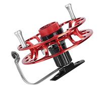 Rosvola Portable Fishing Wind Fire Wheel, Durable Metal Design (Rouge)
