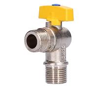 Rosvola Robinet D'arrêt à équerre G1/2, Structure en Laiton Durable, pour