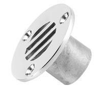 Rosvola Siphon de Sol en Acier Inoxydable avec Finition Polie Miroir pour Le Drainage du Pont des Yachts et des Bateaux, 1 Pouce (25mm)