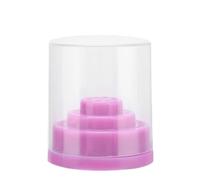 Rosvola Support de Boîtier de Foret à Ongles à 48 Fentes, Organisateur Compact et Durable pour les Techniciens des Ongles et les Amateurs de Bricolage (PURPLE)