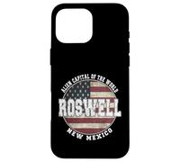 Roswell New Mexico, Drapeau américain Vintage Coque pour iPhone 16 Pro Max
