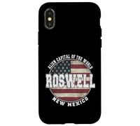 Roswell New Mexico, Drapeau américain Vintage Coque pour iPhone X/XS