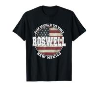 Roswell New Mexico, Drapeau américain Vintage T-Shirt